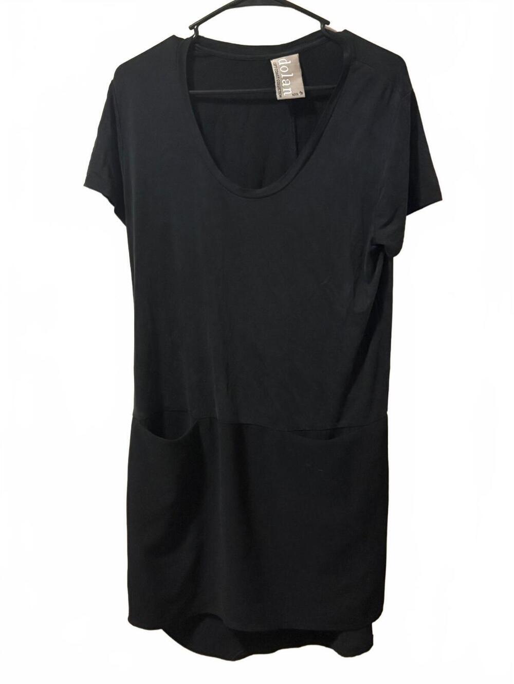 Dolan Anthropologie Little Black Dress LBD Minimalism Pockets Size Petite M